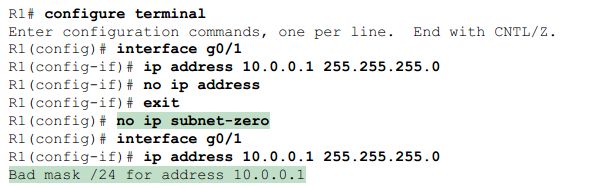 Supporting Connected Routes to Subnet Zero