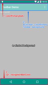 Toolbar theme and background