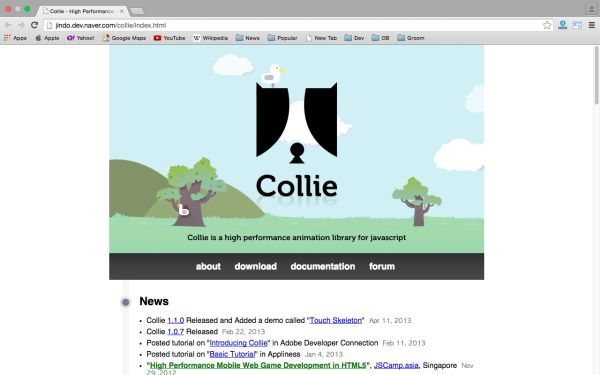 best HTML5 and javascript game engine libraries  - collie