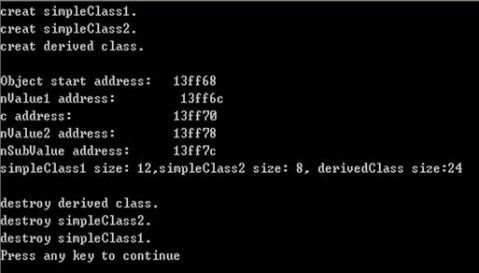 C++ 虚函数内存布局学习笔记 - coolwater2008 - Program for GameGIS