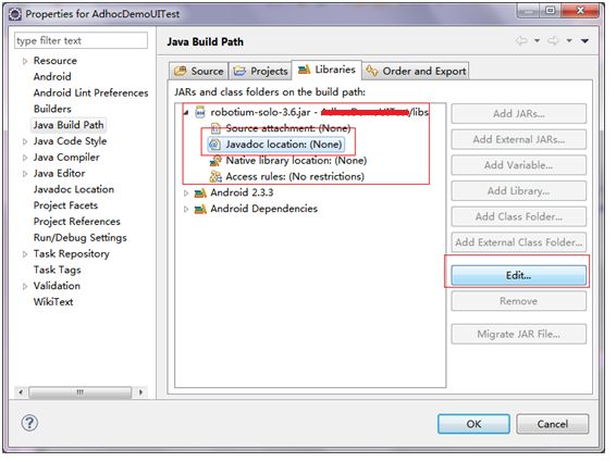 Eclipse中给jar包导入JavaDoc注释文档的方法