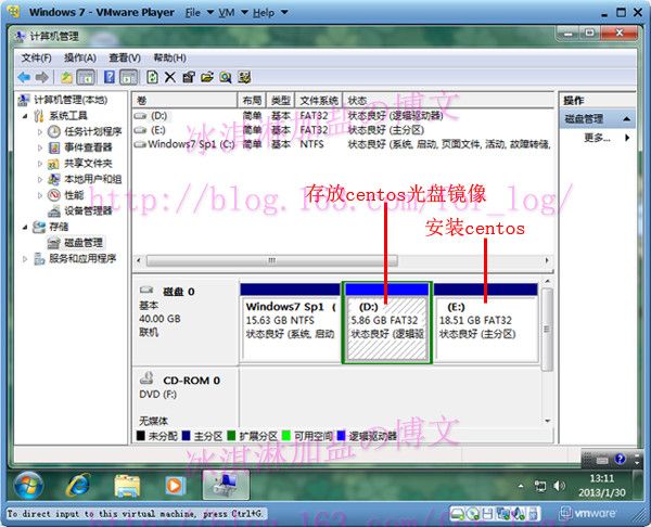 Windows7下安装CentOS - 冰淇淋加盐 - 天然