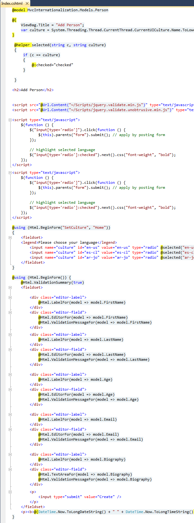 ASP.NET MVC 3 Internationalization