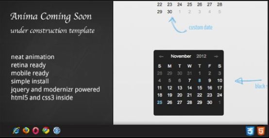 DZS jQuery Mini Events Calendar