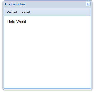 ExtJS4 window