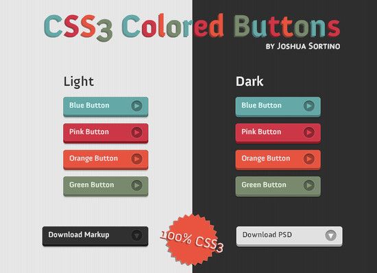 25 个实用的 CSS3 动画按钮/菜单教程