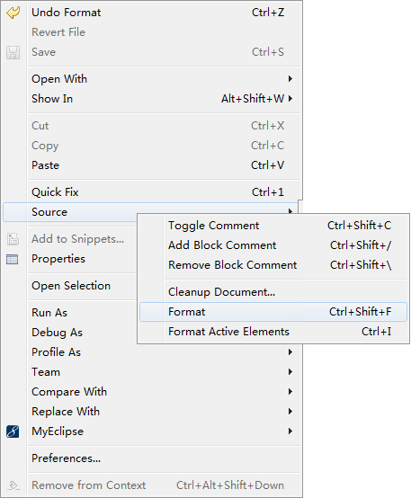 eclipse中格式化代码快捷键Ctrl+Shift+F失效的解决办法