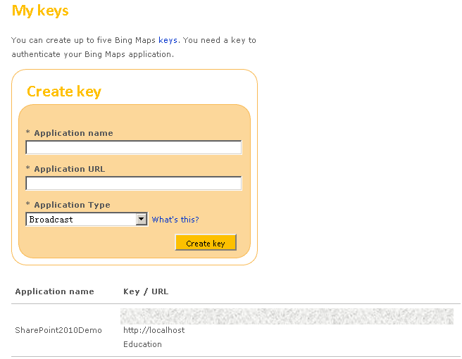 SharePoint2010整合Silverlight 4应用——Bing地图控件_第2张图片