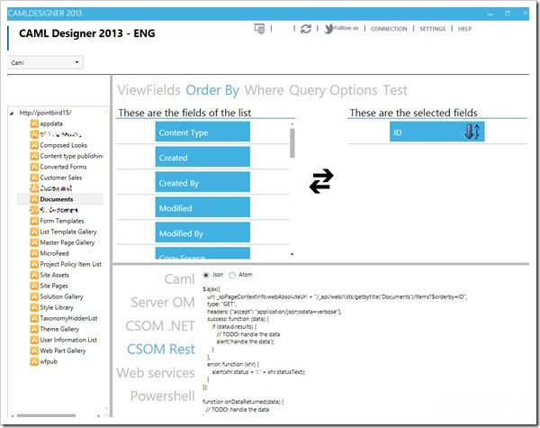 SharePoint 2013开发工具:CAML Designer 2013