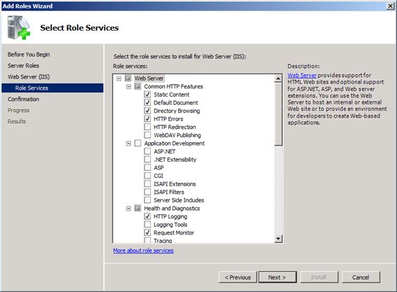 Windows Azure VM Role (4) 在VHD中安装需要的功能