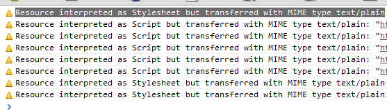 ie9 SEC7113: CSS 因 Mime 类型不匹配而被忽略