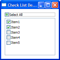 CheckListBox的实现方式分析