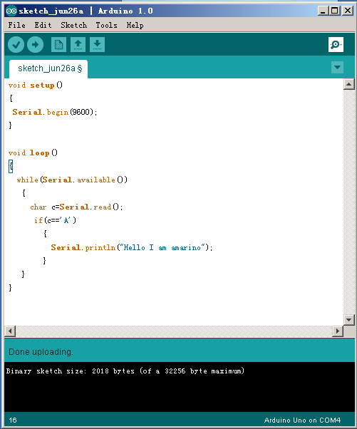 Arduino+蓝牙模块+安卓手机通信的初步实现（2）