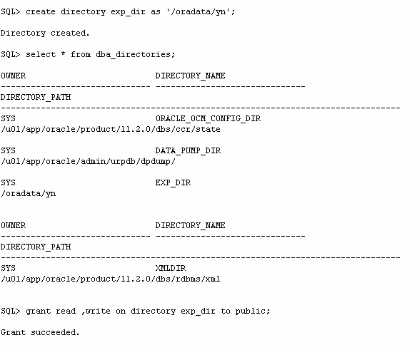 Oracle：impdb导入