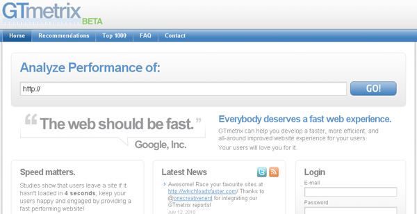 gtmetrix 18 Website Speed and Performance Checking Tools