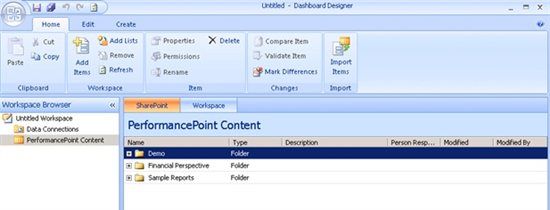 SharePOint 2010 dashboard designer 使用说明