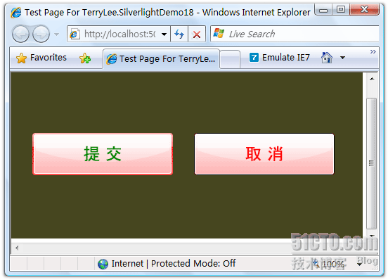 一步一步学Silverlight 2系列（8）：使用样式封装控件观感
