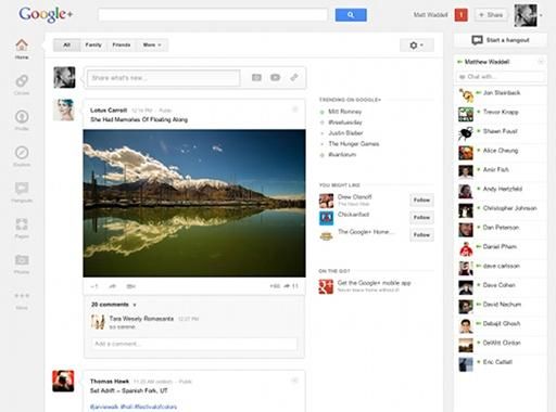 Google+两次改版设计风格探析