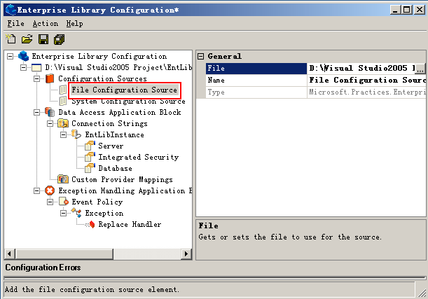 Enterprise Library 2.0 技巧 如何使用外部配置文件