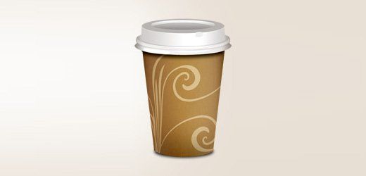 How To Design a Realistic Takeout Coffee Icon