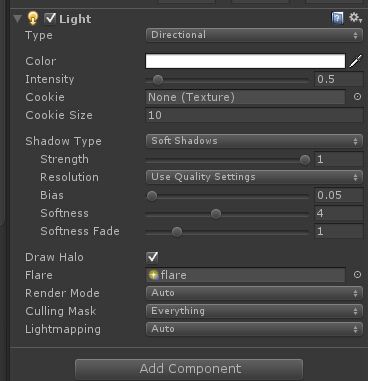 [原]Unity3D深入浅出 - 光源组件(Light)