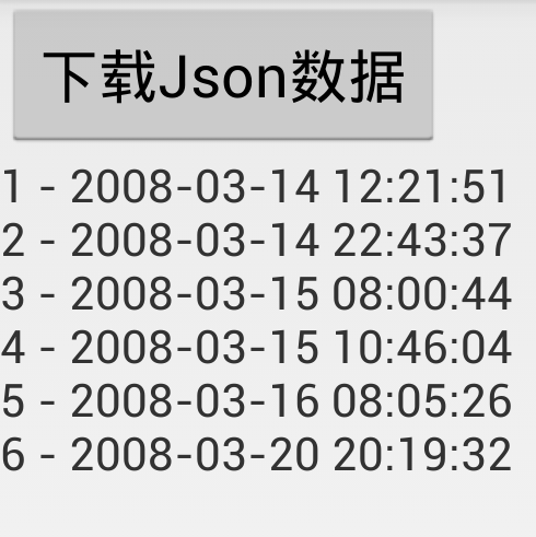 Android开发之从网络URL上下载JSON数据