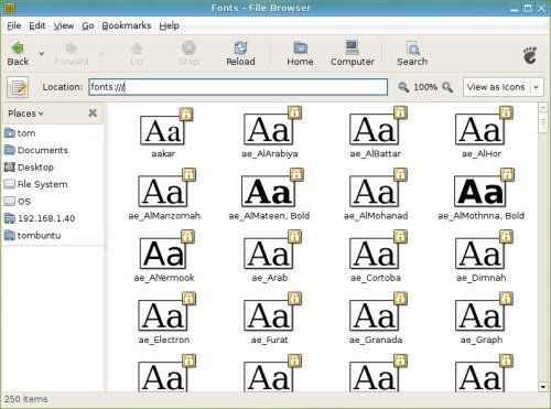 Ubuntu fonts