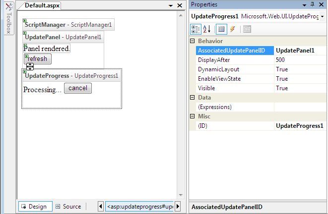 ASP.NET AJAX入门系列(7)使用客户端脚本对UpdateProgress编程