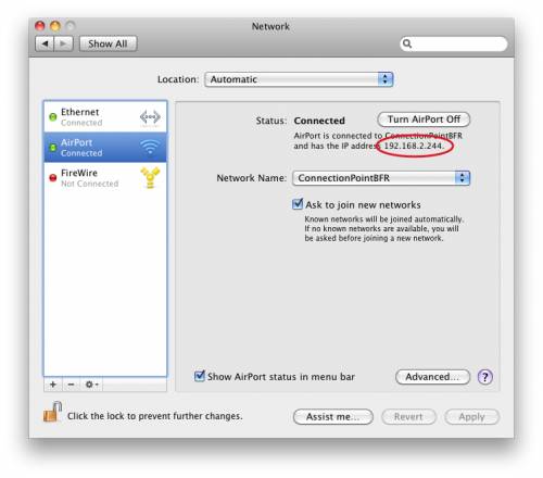 Getting your IP Address on Mac OSX