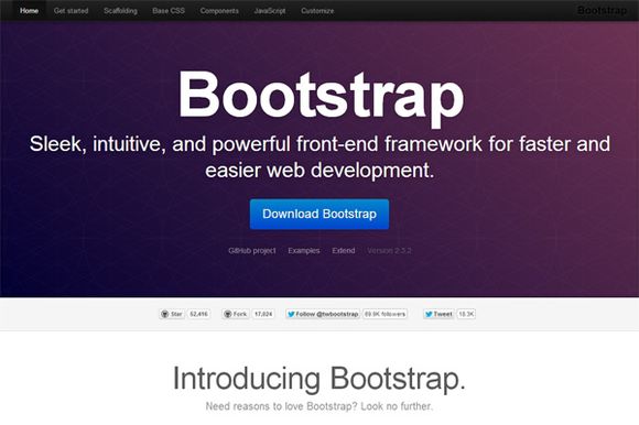 Twitter Bootstrap - html5 frameworks 2014,