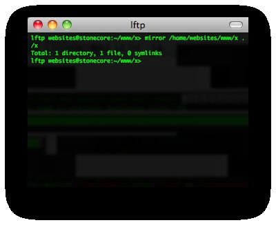 lftp screenshot