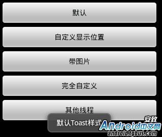 Android特效 五种Toast详解