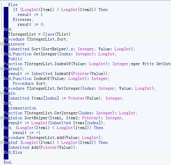 Delphi SynEdit控件里的显示Bug小修正