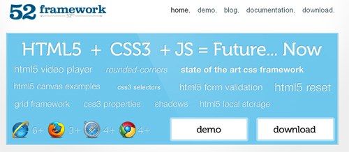 12 HTML5-CSS FrameWorks For Easy WebDevelopment