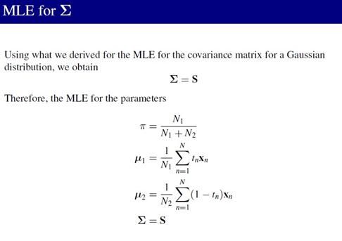 PRML读书会第四章 Linear Models for Classification(贝叶斯marginalization、Fisher线性判别、感知机、概率生成和判别模型、逻辑回归)