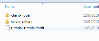 Thrift实践