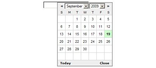 9个有用的jQuery日历和网页设计师的日期选择器插件