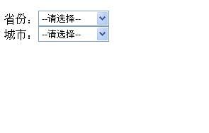 实现DropDownList 无刷新的联动效果