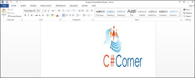 C# 中使用Word文档对图像进行操作