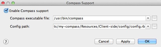 Jetbrains IDE 中 compass sass 设置