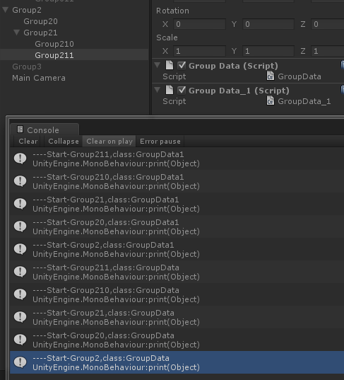 关于Unity3D对象和脚本实例调用的顺序探究