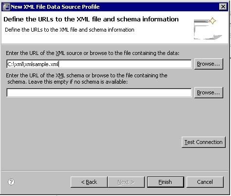 指定需要连接的 XML 文件