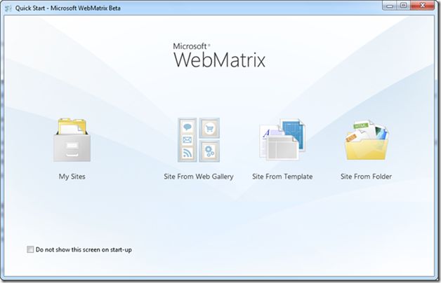 “WebMatrix”简介