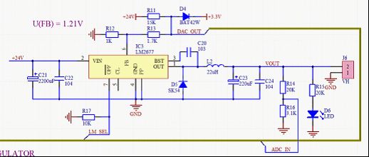 【博客大赛】使用LM2677制作的3V至24V数控可调恒压源