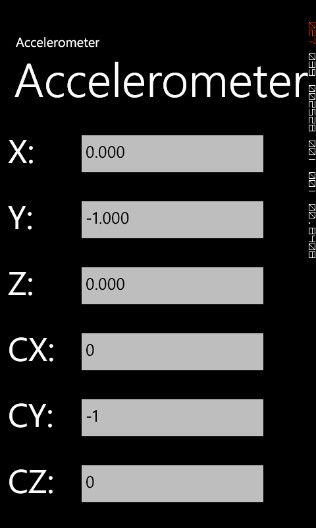 <WP7>window phone 加速器（重力感应）初体验
