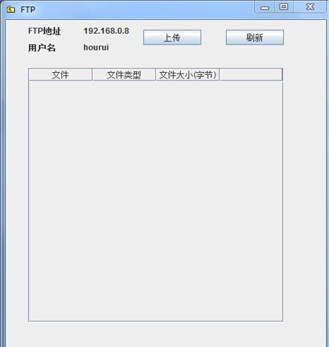 简单的FTP上传下载(java实现 swing界面)