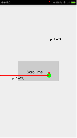 图解MotionEvent中getRawX、getRawY与getX、getY以及View中的getScrollX、getScrollY