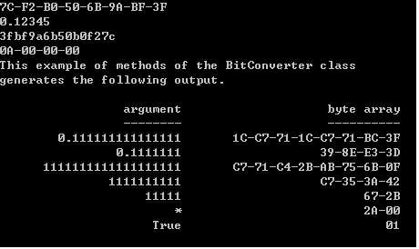 有用的BitConverter