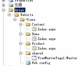 使用mvc2里面的area让网站更有条理