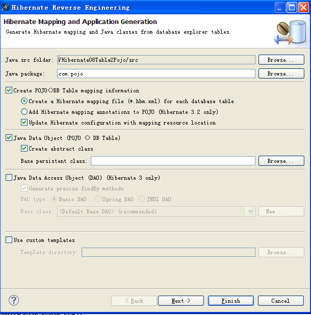 MyEclipse从数据库反向生成实体类之Hibernate方式 <wbr>反向工程